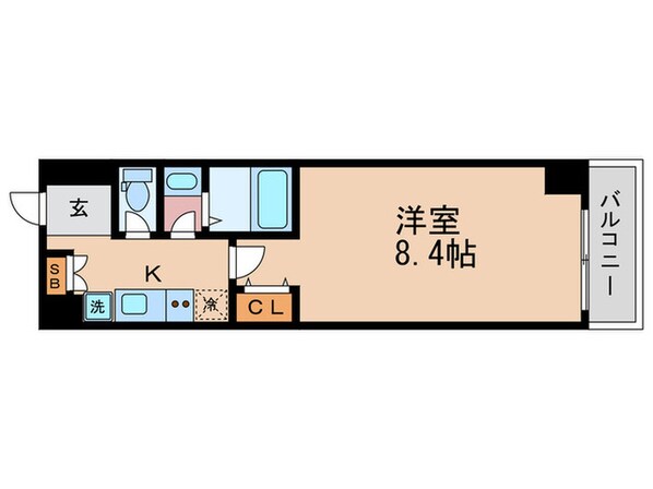 ウインドベル二条駅の物件間取画像